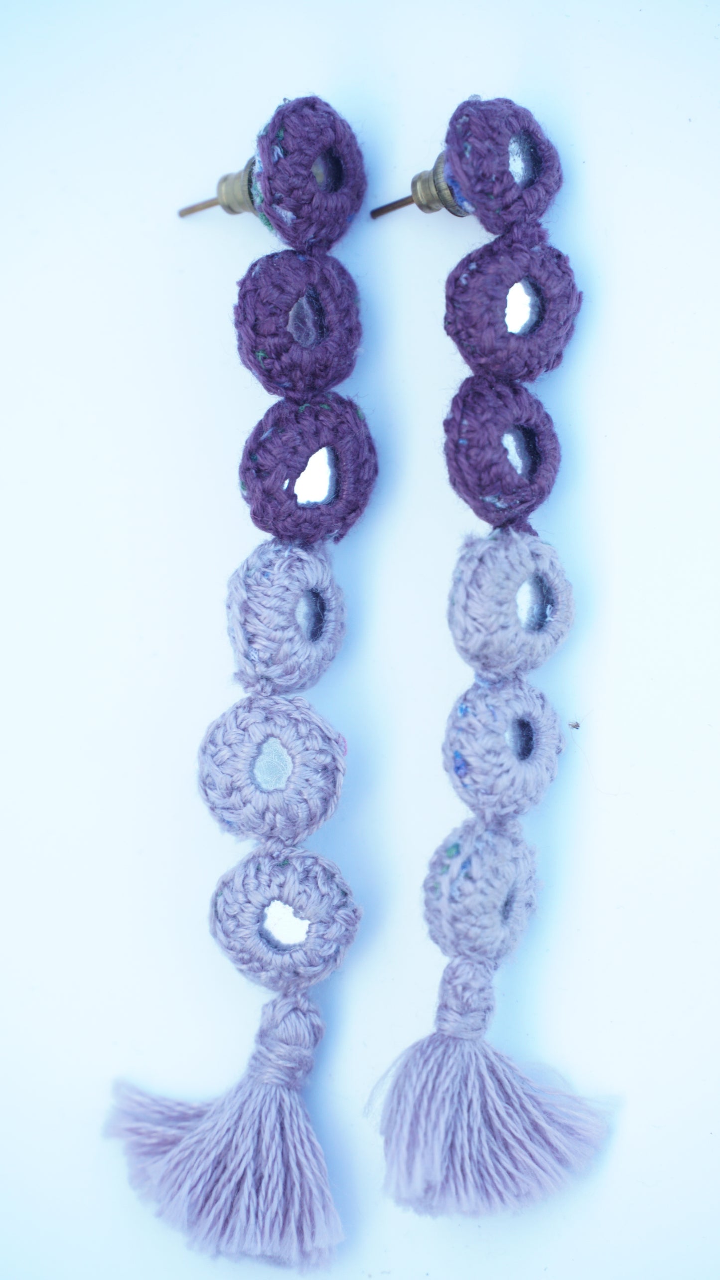 Boho earrings with tassels